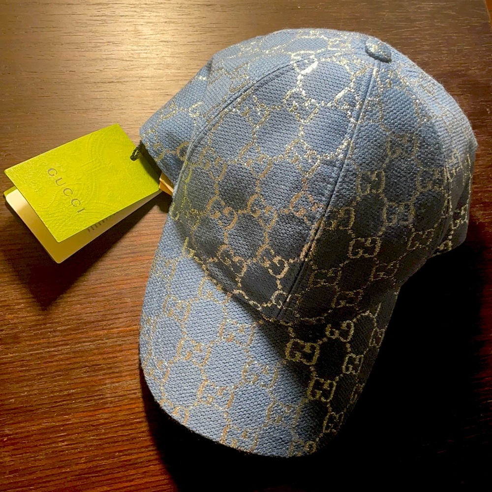 Gucci GG lamé baseball hat